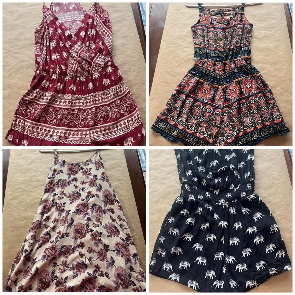 Bundle of 4 rompers/dresses y2k